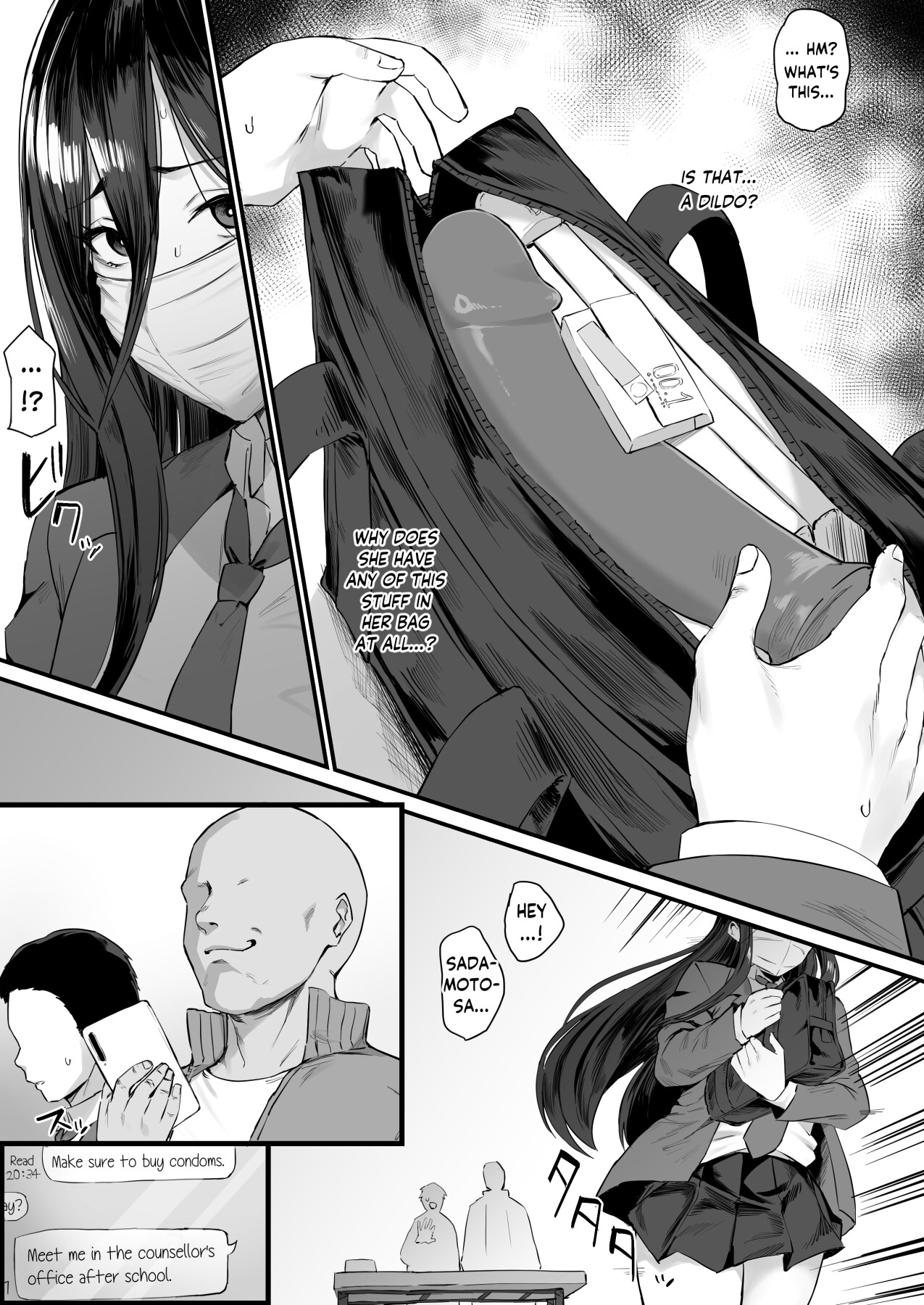 Hentai Manga Comic-Girl Caught During Bag Inspection-Read-2